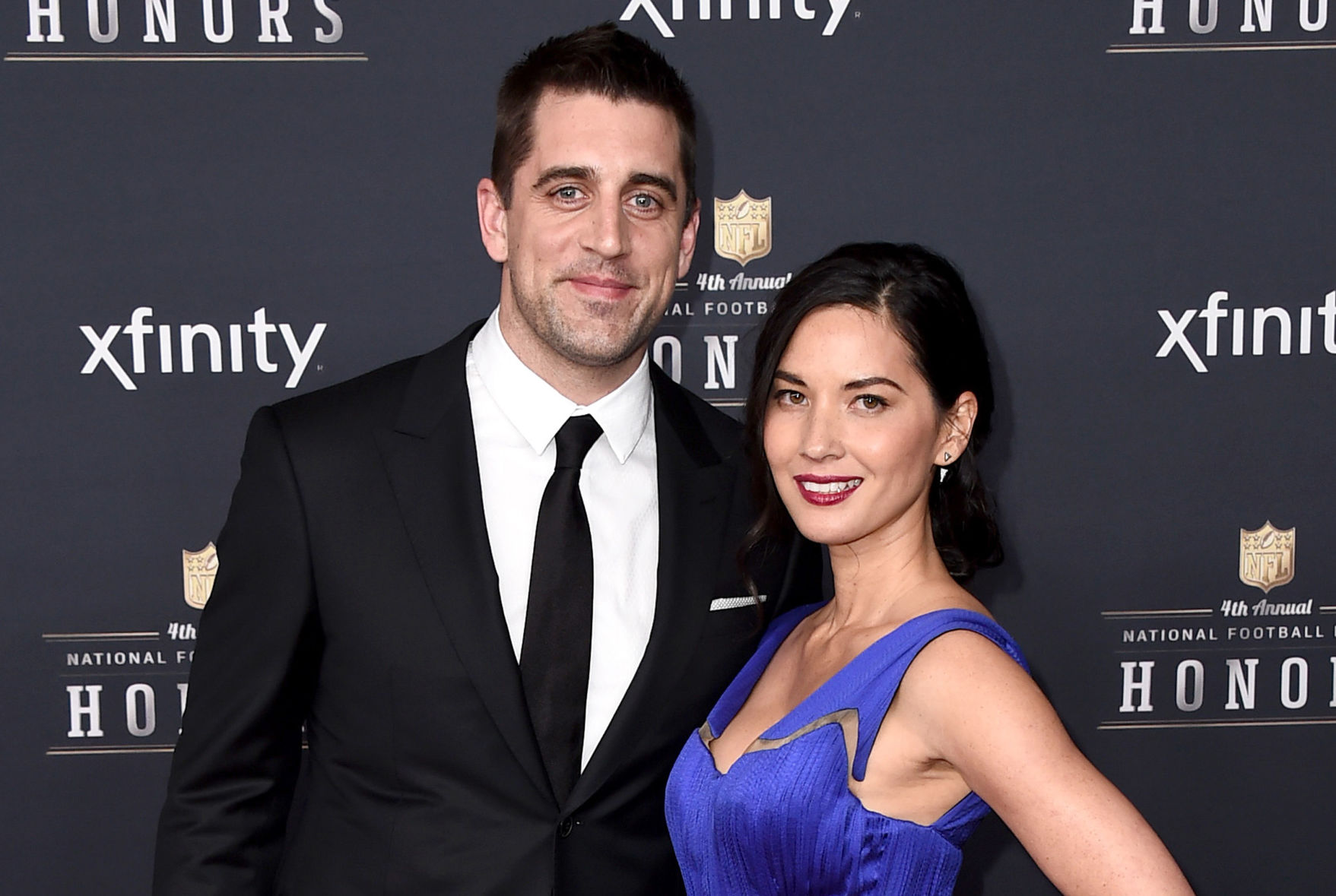 Aaron Rodgers and Olivia Munn